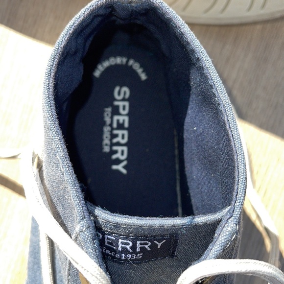 Rare Sperry Pier Crest Topsider Mid Lace Up Boat Shoe with Memory Foam - Picture 9 of 9
